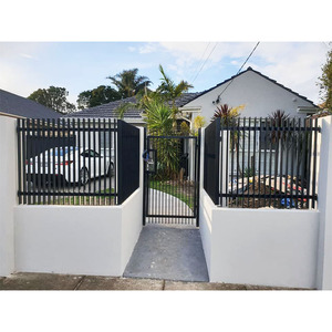 3D tùy chỉnh nhôm lưỡi đường lái xe cổng dễ dàng lắp ráp nhà máy nóng bán thể thao hàng rào sử dụng hóa chất áp lực vườn hàng rào - Product Image 6