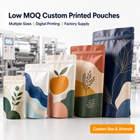 Sachets refermables à fermeture éclair pour barres granola, faible MOQ, pour les lancement de produits des startups de snacks fitness