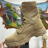 Bottes de randonnée pour hommes en cuir d'aventure en plein air, de qualité durable, confortables et élégantes Bottes hautes tactiques
