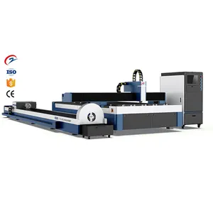 Zone de travail de machine de découpe laser à fibre CNC de haute qualité 150*300cm 1000W 2000W 3000W cutter