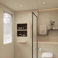 Spot encastré orientable sans cadre à bord étroit IP44 3CCT 60W 5W blanc chaud dimmable pour intérieur