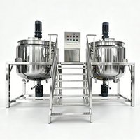 Mélangeur Homogénéisateur Grande Capacité 2000L pour Mayonnaise, Fromage, Ketchup, Pâtes, et Crème Blanchissante pour Soins du Visage