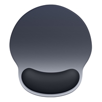 Ensemble de repose-poignets pour souris dégradées Tapis de souris antidérapant en cuir de silicone pour jeux d'ordinateur avec mousse à mémoire de forme stockée
