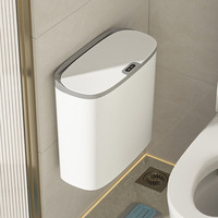 Poubelle intelligente à capteur BX Plastic, poubelle automatique mince et peu encombrante, poubelle à capteur murale pour la maison