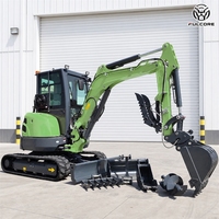 Mini-excavatrice FULCORE 3700 kg à personnalisation complète, haute maniabilité pour la construction