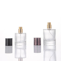 Flacon de parfum cylindrique en verre en gros avec bouchon à bille en alliage de zinc, pompe pulvérisatrice, boîte en papier personnalisée, One-Ston Supply