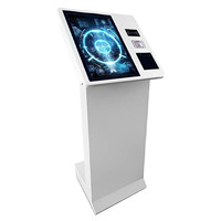 Bornes de paiement verticales de 21,5 pouces, écran tactile PCAP, borne de libre-service, scanner de code QR, borne de commande automatique avec support stable