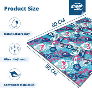 Tapis de salle de bain léger antidérapant de qualité supérieure, absorption rapide, non tissé, polypropylène, support en polymère acrylique pour salle de bain, baignoire - Product Image 2