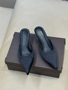 Tacones Finos Alaias de <span class=keywords><strong>Francia</strong></span> con Grabado de Corazón, Mules de Tacón de Aguja con Punta Cerrada, Zapatos de Tacón Alto de Lujo Ligero para Mujer - Product Image 3