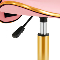 Gold Pink Mehrzweck Draft ing Spa Barhocker mit Rädern Salon Professional Techniker Hocker Rotation Friseur Hocker