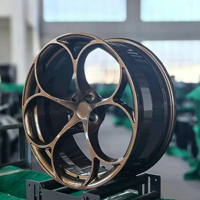 Jantes en alliage d'aluminium forgé sur mesure de 18 à 20 pouces 5x112 114.3 120 pour Alfa Romeo Giulia/Stelvio 156 voitures particulières - Design concave