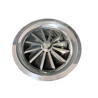 Acier inoxydable de haute qualité 304, 201 HVAC conduit d'évent de climatisation plafond rond diffuseur de tourbillon d'air
