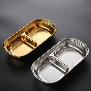 Bol en acier inoxydable 304 pour Sauce à la viande et au poivre, assiettes séparées pour Sushi, vinaigre, soja, vaisselle, plateau d'assaisonnement - Product Image 4