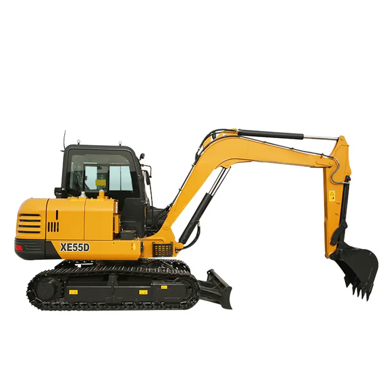 XE55D 5 Ton Mini Crawler Excavator with Hydraulic System with Spare Parts