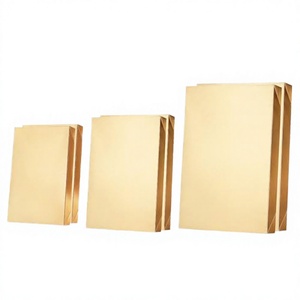 HAPPY POTATO Extra Large Rigid Gift <b>Boxes</b> Lids 17x11x2.5 Inches Grain Texture Gold Packaging Ribbon Accessories for <b>Christmas</b> - Product Image 2