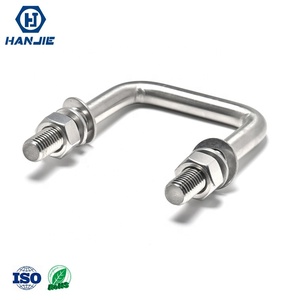 Fastener mạ kẽm M8 Ống thép không gỉ Kẹp phẳng vuông U bu lông và đai ốc - Product Image 2