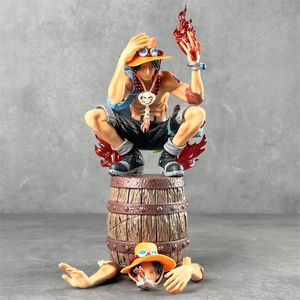 <span class=keywords><strong>Figurine</strong></span> Anime <span class=keywords><strong>Portgas</strong></span> <span class=keywords><strong>D</strong></span>. <span class=keywords><strong>Ace</strong></span> Effet Flamme 28cm en Pose Accroupie avec 2 Têtes et Mains Remplaçables – Jouet de Collection, Cadeau - Product Image 2