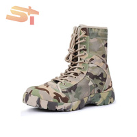 SIKE Bottes Zippées de Sécurité Tactiques en Cuir pour Hommes