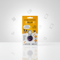 Anpassbares Logo QR-Code URL Programmierbarer RFID NFC T5577 Mini-Tag Wasserdichtes Haustier-ID-Halsband für Hunde/Katzen