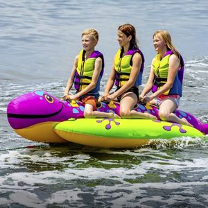 Flotador Inflable de PVC con Forma de Salamandra, 132*48 Pulgadas, para 1-3 Personas, Diversión en Piscina, Playa y Mar - Product Image 5