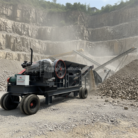 Concasseur à mâchoires mobile diesel PE400x600 nouvellement lancé avec criblage pour le concassage de roches, concasseur à mâchoires pour granit