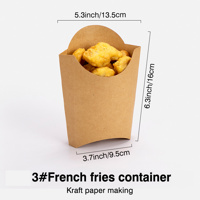3# Caja para patatas fritas, 1000 unidades.