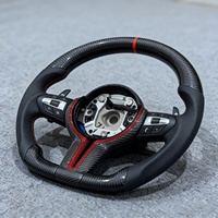 Volant de voiture personnalisé en fibre de carbone adapté aux modèles BMW F30 F36 F10 F12 F15 F16 F36 F20 F22 F25 F26 M4 M3 M5 E70 E90 E71