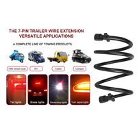 Conector de Enchufe para Remolque LEVI AB-51 al por Mayor, Conector de 7 Pines, Cable de Remolque de 7 Pines, 12V, ABS, Cobre, Alimentación, Cable en Espiral