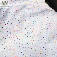 Nanyee Textile Nouvelle Arrivée Bling Bling Multi Couleurs Mix Taille Velours Sequin Velours Tissus