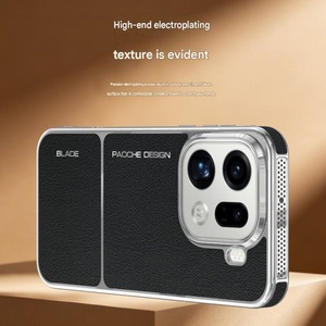 Luxury Electroplating Magnetic PU Leather Phone <b>Case</b> for Oppo FIND X9SPro X9Ultra X8Ultra <b>Wireless</b> <b>Charging</b> Protective Cover - Product Image 6
