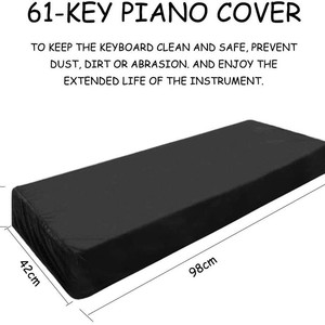 Digital <b>Piano</b> Keyboard Dust <b>Cover</b> 98x42x18cm Black Waterproof Polyester Fiber Protective <b>Cover</b> for <b>Piano</b> - Product Image 5