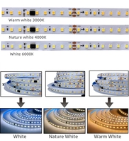 Ruban LED flexible 10M 24V pour course de chevaux, 120 LED/m, PCB 8mm en cuivre, USB, lumière du jour