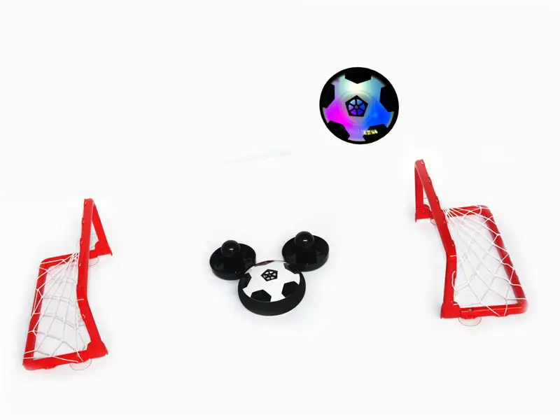 बच्चों के इलेक्ट्रिक फुटबॉल एयर कुशन ने फुटबॉल बॉल खिलौना हॉकी गोल खिलौना