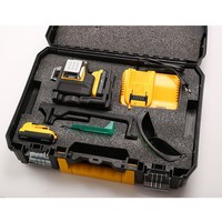 Niveau laser XINRONG 16 lignes 4D à faisceau vert, haute luminosité, professionnel, auto-nivelant, instrument de mesure, 2x batteries 21V, bricolage