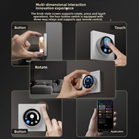 Interrupteur intelligent Tuya pour maison connectée, télécommande via application, minuterie, 4 touches, relais 3 voies, commande vocale, Wi-Fi, écran de contrôle central intelligent