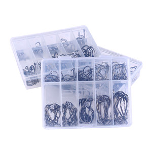 <strong>10</strong> <strong>Sizes</strong> Saltwater High Carbon Steel Live Bait Big Game Sea Fishing <strong>Hooks</strong>