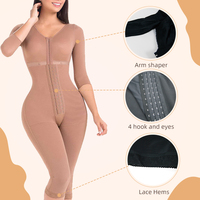 Fajas largas Colombianas Moldeadoras Body Fajas de alta compresión Fajas Control de barriga Estómago Body Shaper para mujeres
