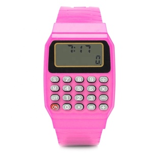 Trẻ Em Máy Tính Đồng Hồ LCD Đồng Hồ Unisex Kid Silicone Đa-Mục Đích Ngày Thời Gian Điện Tử Đồng Hồ Đeo Tay Cao Su PVC Khuyến Mại - Product Image 2