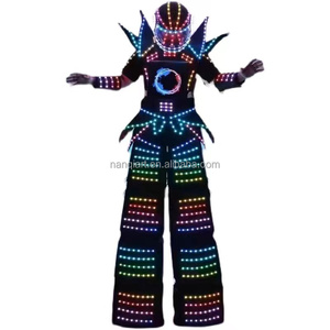 Costume de robot sur échasses lumineux en tissu fait main, idéal pour les fêtes à thème, accessoires de danse lumineux, <span class=keywords><strong>mascotte</strong></span>, vente en gros à prix d'usine - Product Image 6