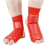 Protège-chevilles et protège-pieds Sanda pour entraînement adulte, protège-jambes et chauffe-jambes pour compétition de Muay Thai