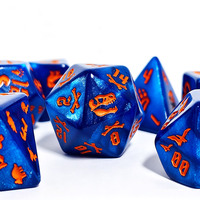 Jeu de dés personnalisés en acrylique polyédrique sur le thème des dinosaures pour les jeux de rôle Dungeons and Dragons DND RPG TRPG et jeux de société