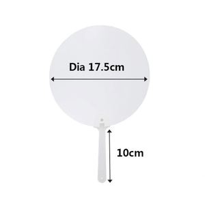Éventail portable moderne en plastique vierge pour sublimation, publicitaire, anniversaire, mariage, écologique, design personnalisé - Product Image 4