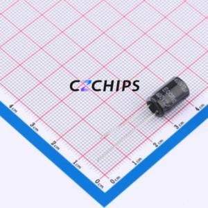 12uF400V8x13KM ตัวเก็บประจุอลูมิเนียมอิเล็กโทรไลติกผ่านรู D8xL13mm 90mA-120Hz 12uF 20% 400V - Product Image 1