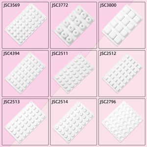 MUYULINS factory can customize a 15-cavity 3D heart-shaped mold, LFGB non-stick, BPA-free <b>silicone</b> mousse cake mold - Product Image 3