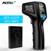 Termometer Laser Pengukur Suhu Digital, Higrometer Elektronik untuk Industri Tanpa Kontak, Pengukur Suhu