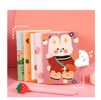 Cuaderno Creativo para Estudiantes, Diseño de Dibujos Animados, Bonito y Práctico, Fácil de Llevar, Cuaderno Pequeño