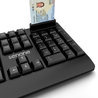 Clavier avec lecteur de carte à puce