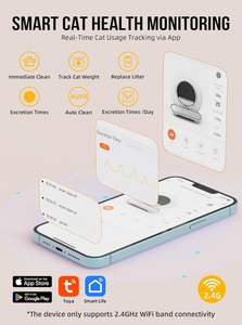 ขายส่ง กระบะทรายแมวอัจฉริยะ Ti+ รุ่นใหม่ ปี 2025 ทำความสะอาดอัตโนมัติสำหรับแมว - Product Image 4
