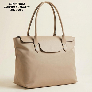 <span class=keywords><strong>Sac</strong></span> de maternité <span class=keywords><strong>compact</strong></span> et étanche en nylon personnalisé par le fabricant, avec garniture en cuir, pour le voyage et le rangement des couches, style mode - Product Image 1