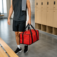 Tissu Oxford PVC 840D 0,5 mm rouge éclatant résistant aux intempéries pour sacs cadeaux promotionnels